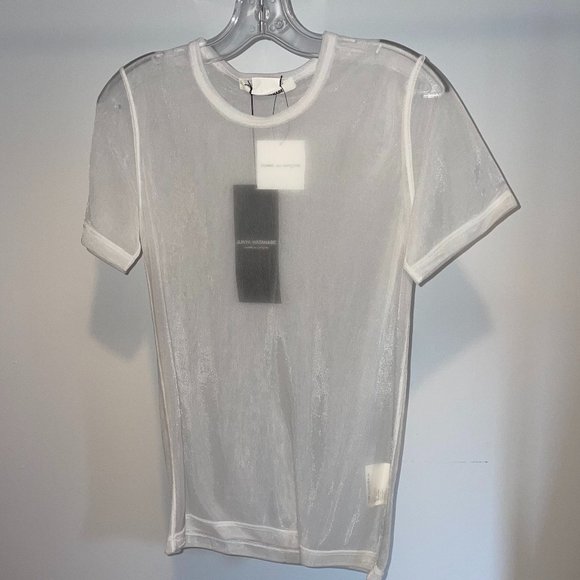 JUNYA WATANABE white mesh tee - Picture 1 of 9